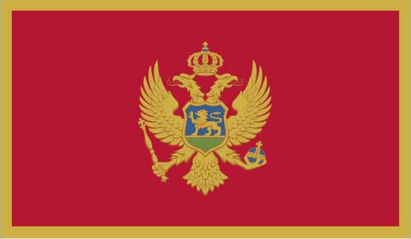 montenegro flag - solar energy mne